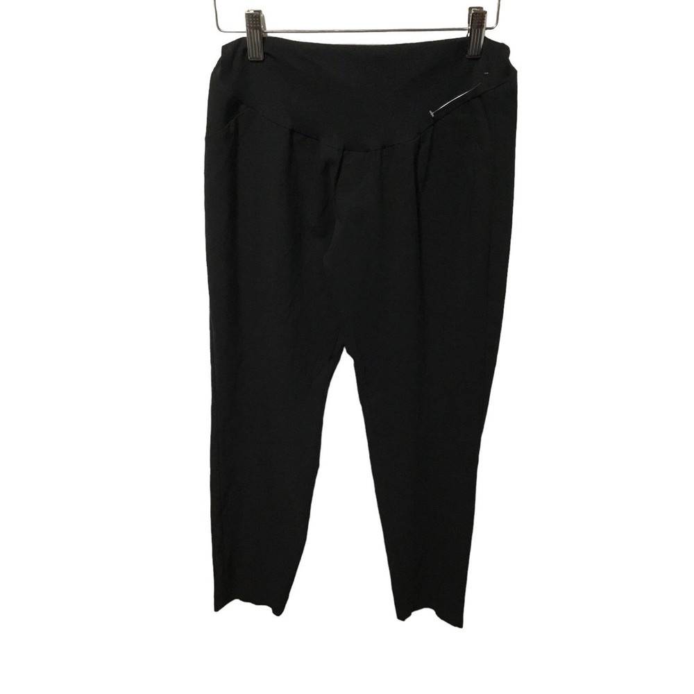 Motherhood Maternity Black Knit Pants Size Large EUC